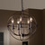 Baxton Studio Nerea Vintage Industrial Dark Bronze Metal 5-Light Orb Cage Chandelier