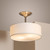 Baxton Studio Breno Modern and Contemporary White Fabric Drum Pendant Light