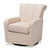 Baxton Studio Rayner Modern and Contemporary Beige Fabric Upholstered Swivel Chair