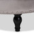 Baxton Studio Palfrey Transitional Gray Velvet Fabric Upholstered Button Tufted Cocktail Ottoman