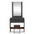 Baxton Studio Rikke Modern and Contemporary Two-Tone Gray and Walnut Finished Wood Bedroom Vanity with Stool