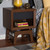 Baxton Studio Svante Mid-Century Modern Walnut Brown and Dark Gray Finished Wood 1-Drawer Nightstand