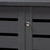 Baxton Studio Adalwin Modern and Contemporary Dark Gray 3-Door Wooden Entryway Shoe Storage Cabinet