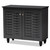 Baxton Studio Winda Modern and Contemporary Dark Gray 2-Door Wooden Entryway Shoe Storage Cabinet