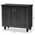 Baxton Studio Winda Modern and Contemporary Dark Gray 2-Door Wooden Entryway Shoe Storage Cabinet