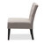 Baxton Studio Lerato Transitional 3-Piece Dark Gray Fabric Upholstered and Black-Finished Wood Accent Chair and Table Set