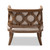 Baxton Studio Esme French Provincial Beige Linen Fabric Upholstered and White-Washed Oak Wood Accent Barrel Chair