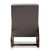 Baxton Studio Kaira Modern and Contemporary Gray Fabric Upholstered and Walnut-Finished Wood Rocking Chair