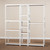 Baxton Studio Gavin Modern and Contemporary White Metal 10-Shelf Closet Storage Racking Organizer