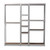 Baxton Studio Gavin Modern and Contemporary White Metal 10-Shelf Closet Storage Racking Organizer