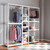 Baxton Studio Gavin Modern and Contemporary White Metal 10-Shelf Closet Storage Racking Organizer