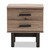 Baxton Studio Arend Modern and Contemporary Two-Tone Oak Brown and Ebony Wood 2-Drawer End Table