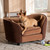 Baxton Studio Hayes Modern and Contemporary Two-Tone Light Brown and Dark Brown Fabric Upholstered Pet Sofa Bed