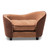 Baxton Studio Hayes Modern and Contemporary Two-Tone Light Brown and Dark Brown Fabric Upholstered Pet Sofa Bed