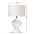 Baxton Studio Safira Modern and Contemporary White Sculpted Table Lamp