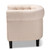 Baxton Studio Bisset Classic and Traditional Beige Fabric Upholstered Chesterfield Chair