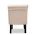 Baxton Studio Barthe Classic and Traditional Beige Fabric Upholstered Accent Chair with Rolled Back