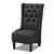 Baxton Studio Dorais Transitional Gray Fabric Upholstered Accent Chair