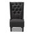 Baxton Studio Dorais Transitional Gray Fabric Upholstered Accent Chair