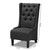 Baxton Studio Dorais Transitional Gray Fabric Upholstered Accent Chair