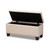 Baxton Studio Fera Modern and Contemporary Beige Fabric Upholstered Storage Ottoman