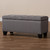 Baxton Studio Fera Modern and Contemporary Gray Fabric Upholstered Storage Ottoman