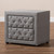 Baxton Studio Lepine Modern and Contemporary Gray Fabric Upholstered 2-Drawer Wood Nightstand