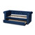 Baxton Studio Mabelle Modern and Contemporary Navy Blue Velvet Upholstered Daybed with Trundle