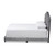 Baxton Studio Embla Modern and Contemporary Gray Velvet Fabric Upholstered Bed