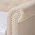 Baxton Studio Mabelle Modern and Contemporary Beige Fabric Upholstered Daybed with Trundle