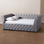 Baxton Studio Mabelle Modern and Contemporary Gray Fabric Upholstered Daybed