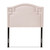 Baxton Studio Aubrey Modern and Contemporary Light Pink Velvet Fabric Upholstered Headboard