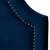 Baxton Studio Rita Modern and Contemporary Navy Blue Velvet Fabric Upholstered Headboard