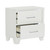 Homelegance Kerren Collection Nightstand in White; Open Drawers