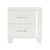 Homelegance Kerren Collection Nightstand in White; Front Angle 