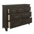 Homelegance Blair Farm Collection Dresser in Gray; Open Drawers