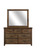 Homelegance Jerrick Collection Dresser & Mirror in Burnished Brown