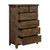 Homelegance Jerrick Collection Chest in Burnished Brown; Open Drawers 