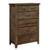 Homelegance Jerrick Collection Chest in Burnished Brown