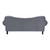 Homelegance Rosalie Collection Sofa in Dark Grey; Back View 