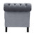 Homelegance Rosalie Collection Chaise in Dark Grey; Rear View