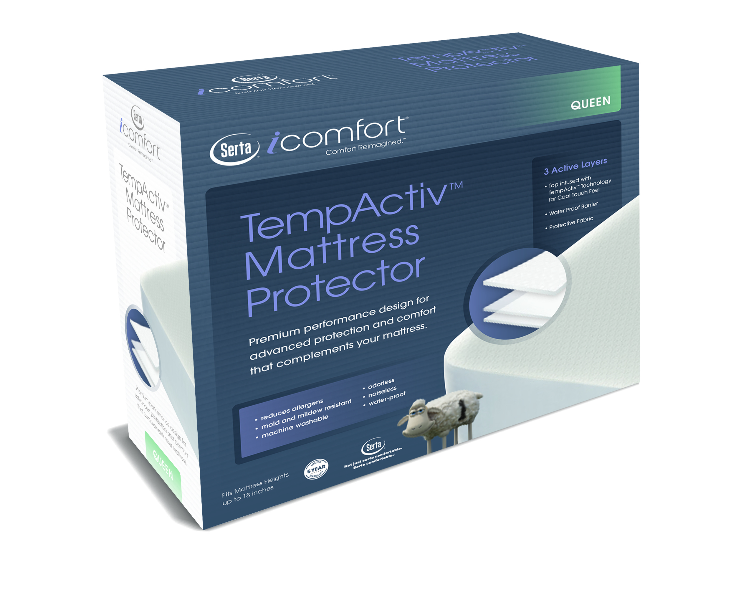 icomfort tempactiv mattress protector ebay