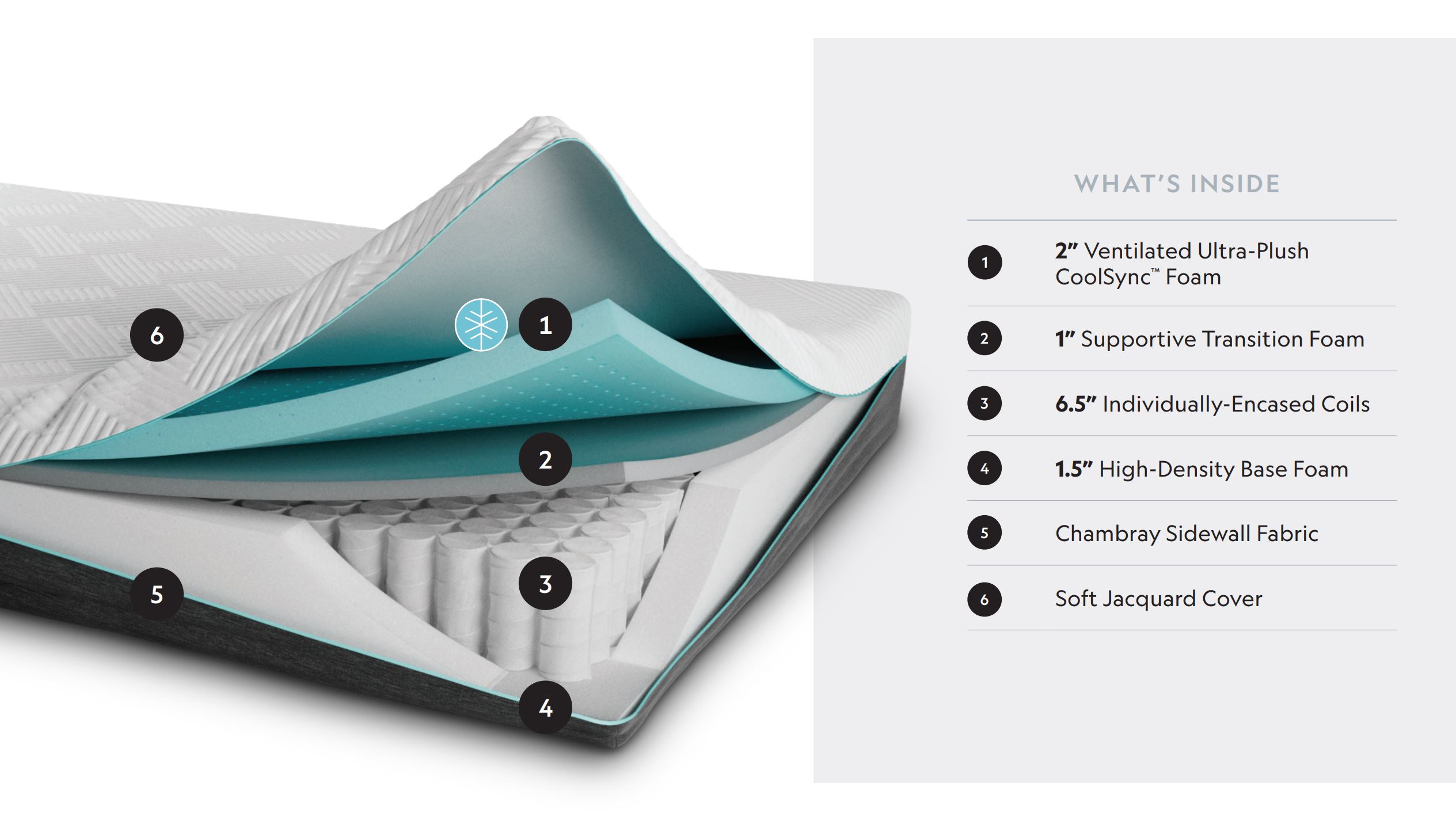 Cutaway Mattress Graphic