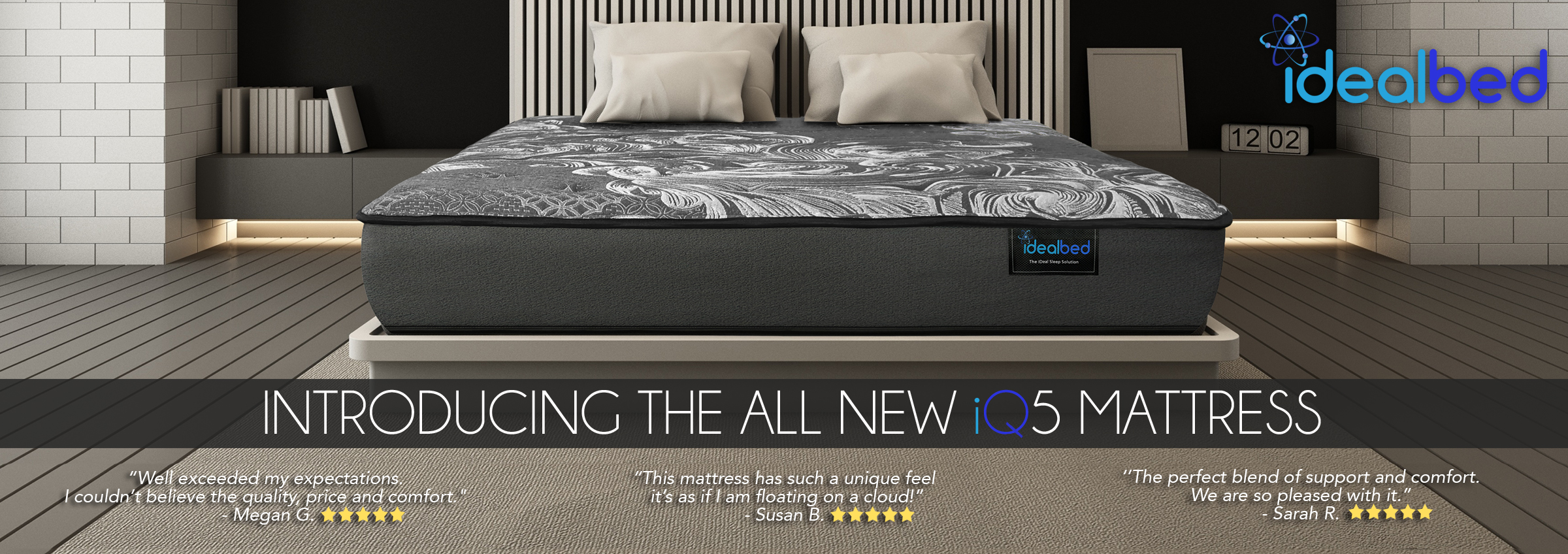 Introducing The IDealBed Luxe Series Hybrid IQ5 Luxury Firm Mattress