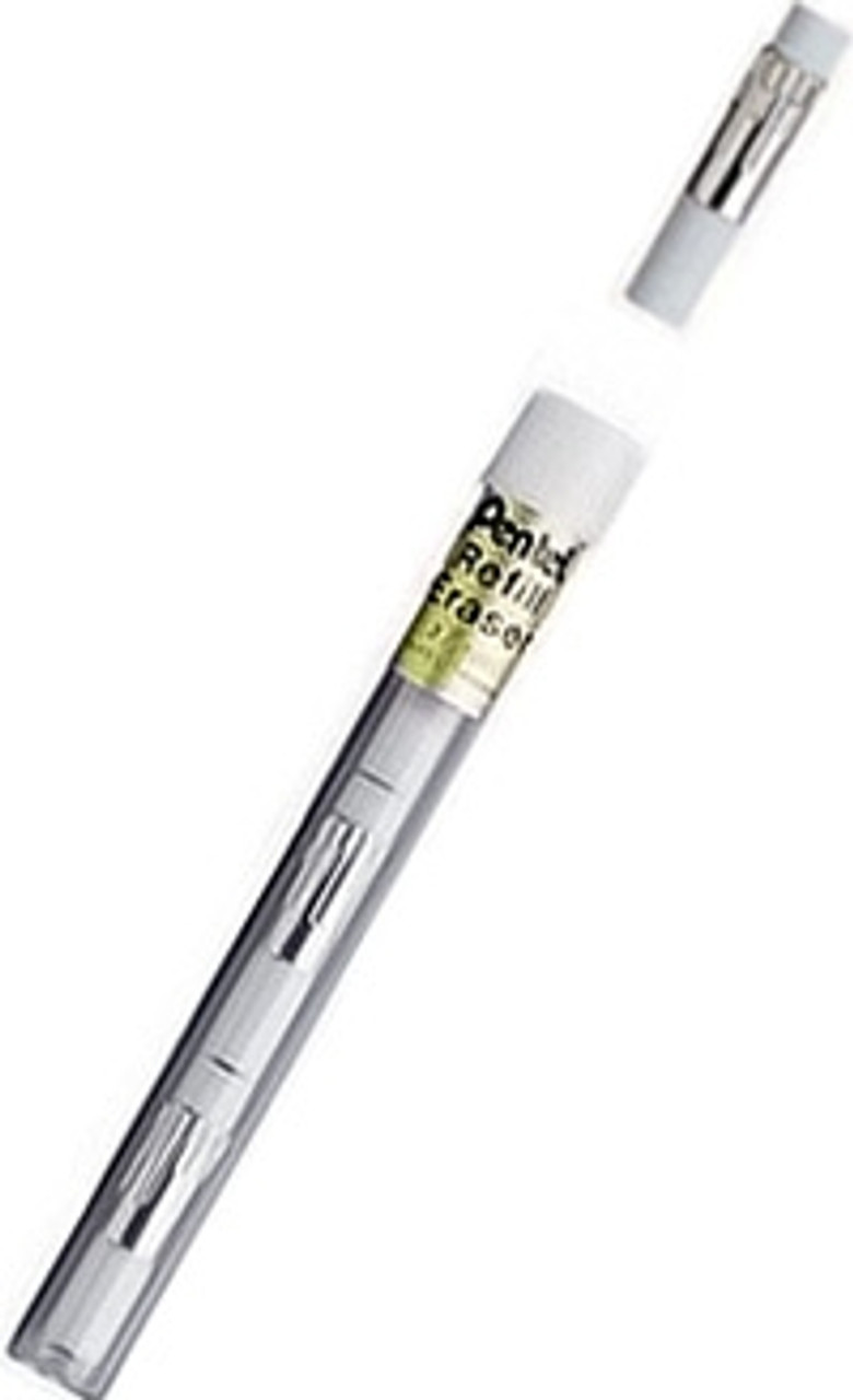 Pentel Refill Eraser for Mechanical Pencils, White, 4/tube