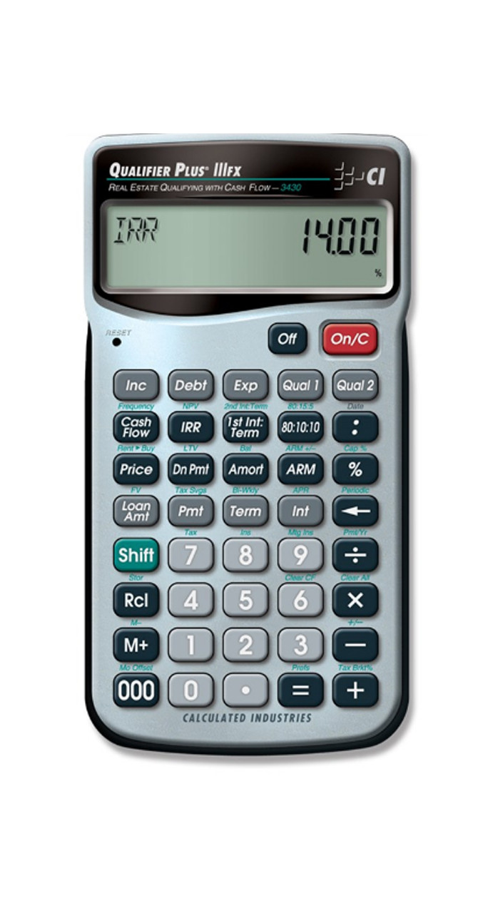 Calculated Industries 3430 Qualifier Plus IIIFx