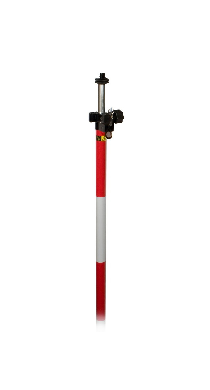 Sokkia 724201 Knob Lock Prism Pole (Dual Grad.) - 12' - Capital