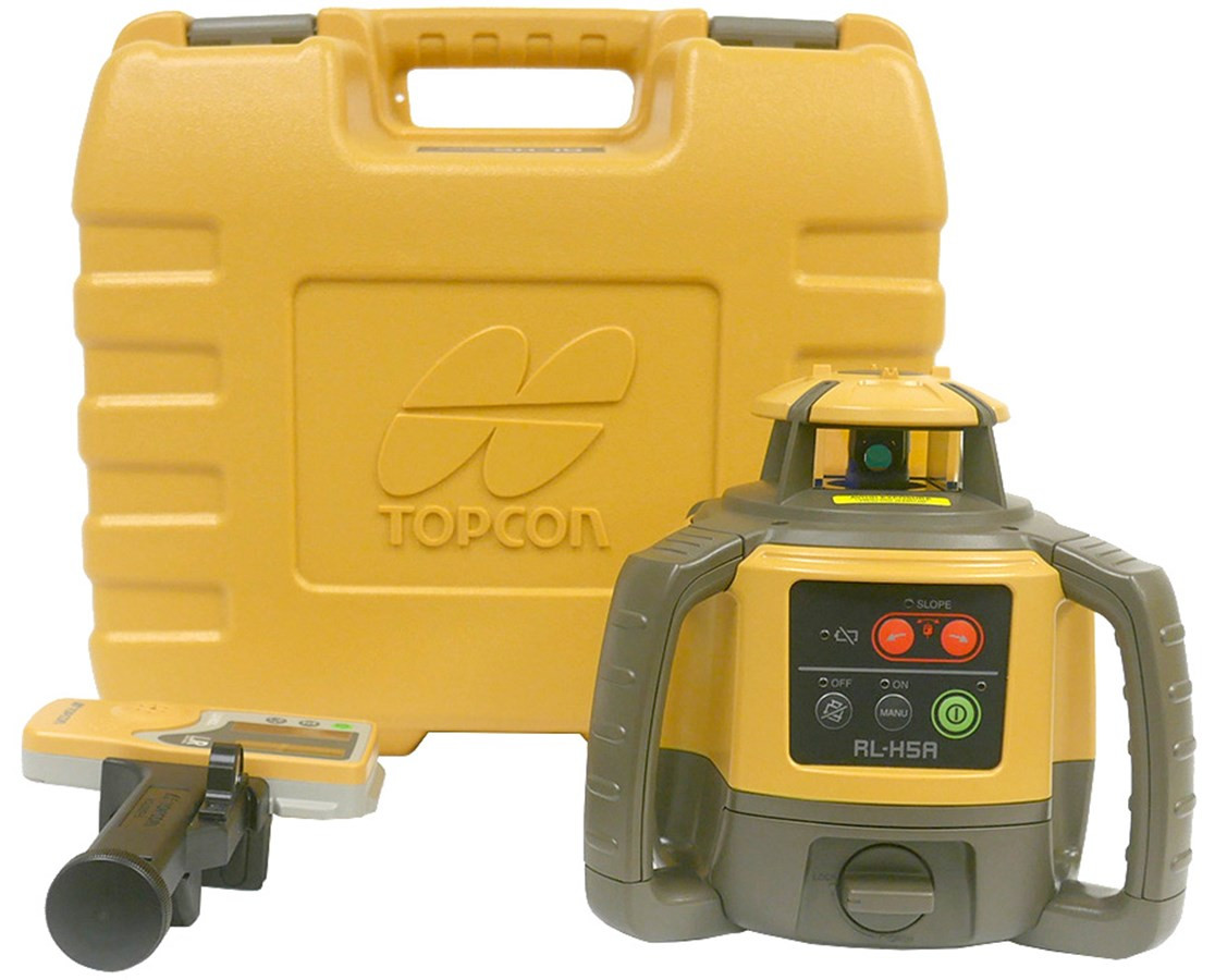 Topcon RL-H5A w/ LS-80X Receiver, Heavy Duty Tripod