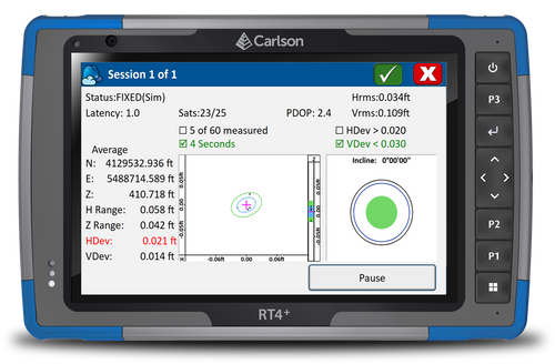 Carlson RT4+ Tablet Data Collector