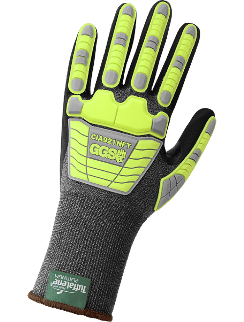 Vise Gripster® C.I.A. Nitrile Coated Tuffalene® Platinum 21-Gauge Touch Screen Gloves with Cut and Impact Protection - CIA921NFT